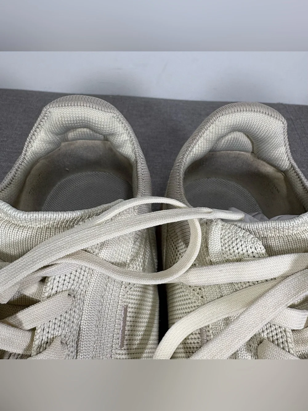 Vivaia Canvas Low-Top Sneakers in Cream with Brown Sole- woman’s EU 40